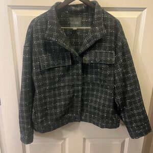 Anthropologie Sanctuary Black and White Jacket with Buttons